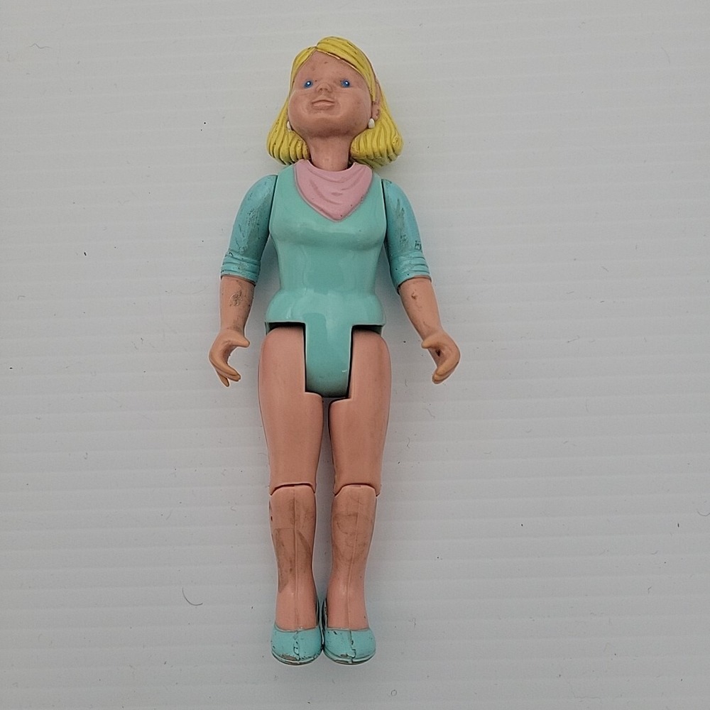Fisher-Price Doll with Blonde Hair and Teal Outfit